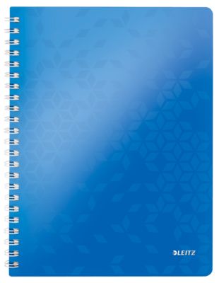 LEITZ Notizbuch WOW 4637, DIN A4, liniert, blau