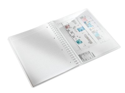 LEITZ Notizbuch WOW 4638, DIN A4, kariert, pink