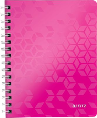 LEITZ Notizbuch WOW 4639, DIN A5, liniert, pink