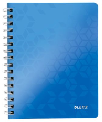LEITZ Notizbuch WOW 4641, DIN A5, kariert, blau