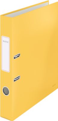 Leitz® Ordner 180° Cosy, A4, 180°-Präzisionsmechanik, Schreibschild & Griffloch, Rückenbreite 50 mm, gelb