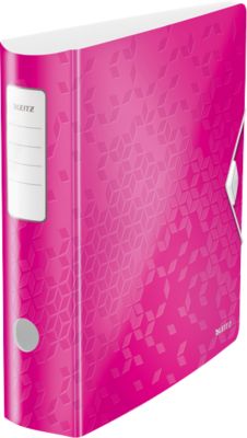 LEITZ® Ordner Active WOW, DIN A4, Rückenbreite 82 mm, 5 Stück, pink