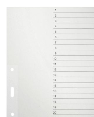 LEITZ® Papier-Register, DIN A4, Nr. 1231, 1-31 (31 Blätter)