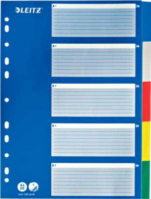 LEITZ® PP-Register mit blauem Deckblatt, blanko
