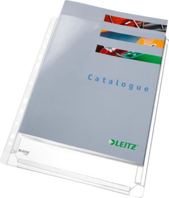 LEITZ Prospekthülle Maxi Standard, DIN A4, oben offen, 5 Stück