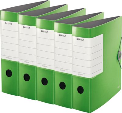 LEITZ® Qualitätsordner SOLID, DIN A4, Rückenbreite 82 mm, 5 Stück, hellgrün