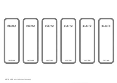 Leitz® Rückenschild WOW/Style, Rückenbreite 50 mm, selbstklebend, 60 Stück