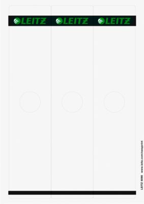 LEITZ® Rückenschilder für 180°-Hängeordner, Rückenbreite 80 mm, selbstklebend, 75 Stück