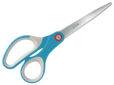 LEITZ® Schere Cosy Titan 5332, ergonomischer Griff, für Links/Rechtshänder, L 205 mm, titanbeschichteter Stahl/Kunststoff, blau