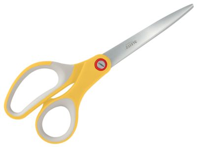 LEITZ® Schere Cosy Titan 5332, ergonomischer Griff, für Links/Rechtshänder, L 205 mm, titanbeschichteter Stahl/Kunststoff, gelb