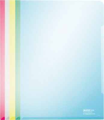LEITZ® Sichthülle Premium 4153, glatt, 100 Stück, farblich sortiert