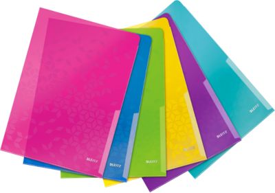 LEITZ® Sichthülle Wow, DIN A4, genarbt, 6 Stück