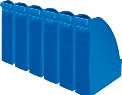 LEITZ® Stehsammler 2476, Rückenbreite 70 mm, Polystyrol, 6 Stück, blau