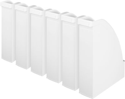 LEITZ® Stehsammler 2476, Rückenbreite 70 mm, Polystyrol, 6 Stück, weiß