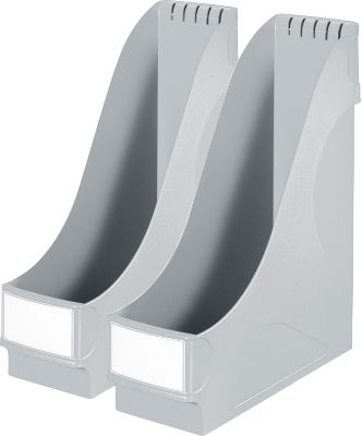 LEITZ® Stehsammler, DIN A4, Polysterol, 2 Stück, grau