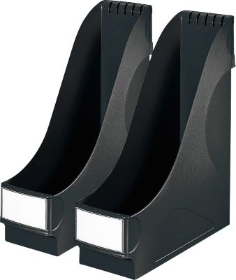 LEITZ® Stehsammler, DIN A4, Polysterol, 2 Stück, schwarz