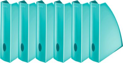 LEITZ® Stehsammler WOW 5277, Breite 75 mm,eisblau, 6 Stück