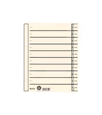 LEITZ® Trennblatt 1657, DIN A4, mit Linienaufdruck, 100 Stück