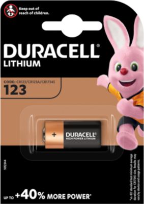 Lithium Batterie Duracell CR123A, 3V, 1 Stück