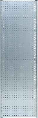 Lochblechwand für Grundregal/Anbauregal ORDO Industry, multifunktional, Quadratlochung 10-38 mm, magnethaftend, B 400 x T 1,5 x H 2000 mm, Stahl, verzinkt