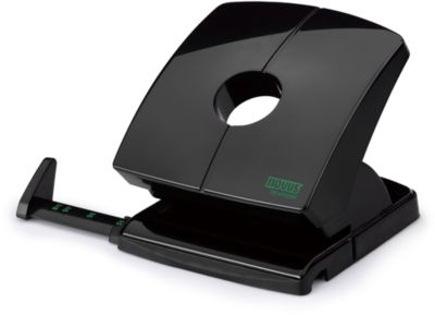 Locher Novus B230 re+new, 2-fach Lochung 80 mm, für 30 Blatt, Anschlagschiene + Anzeige, Vollmetall/Recyclat