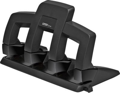 Locher Rapid Supreme Press Less SP34, 4-fach Lochung 80 mm, für 30 Blatt, schwarz/anthrazit