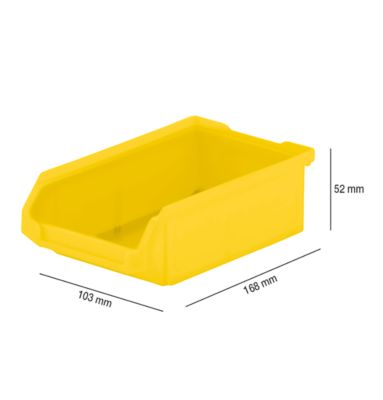 Magazijnbak LF 210 SSI Schäfer - polypropeen - L 168 x B 103 x H 52 mm - 0,5 l - geel