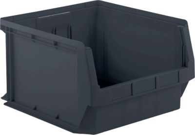 Magazijnbak LF 543 SSI Schäfer - gerecycled polypropeen - L 500 x B 470 x H 300 mm - 57 l - ijzergrijs - 10 stuks 