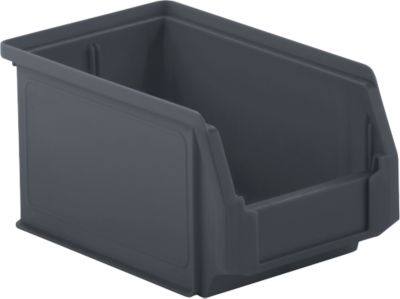 Magazijnbak serie ENTRY 221 SSI Schäfer - gerecycled kunststof - L 230 x B 140 x H 121 mm - inhoud 2,7 L - zwart