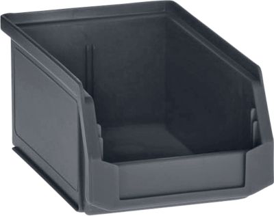 Magazijnbak SSI Schäfer - gerecycled kunststof - L 160 x B 95 x H 75 mm - inhoud 0,9 L - zwart