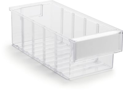Magazijnlade serie 3015 Treston - polystyreen - L 300 x B 132 x H 100 mm - 2,5 l - transparant
