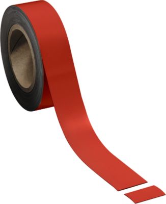Magneetband, lichtrood, 40 x 10.000 mm
