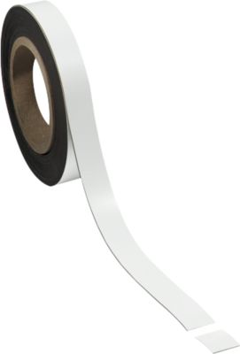 Magneetband, wit, 20 x 10.000 mm