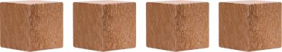 Magnetoplan Design Magnet Wood Cube, quadratisch, Haftkraft 4 kg, B 20 x T 20 x H 20 mm, FSC®-Wallnussholz, 4 Stück