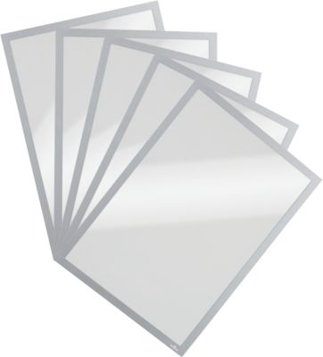 Magnetrahmen Duraframe Magnetic, A4, silber-metallic, 5 Stück