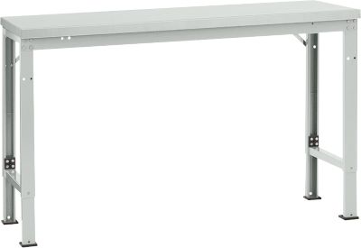 Manuflex Grundtisch UNIVERSAL Spezial, 1500 x 800 mm, Kunststoff lichtgrau, lichtgrau