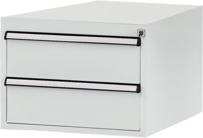 Manuflex Schubladen-Unterbauten, für Werkbank Profi Tiefe 700 mm, lichtgrau