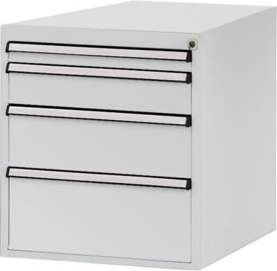 Manuflex Schubladen-Unterbauten, für Werkbank Profi Tiefe 700 mm, lichtgrau
