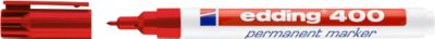 Marker edding 400, feine Spitze, rot, 1 Stück