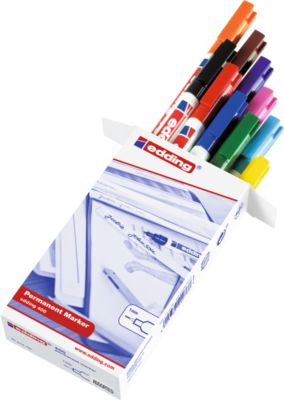 Marker edding 400, feine Spitze, schwarz, 10 Stück