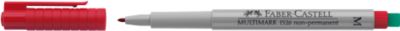 Marker Faber-Castell Multimark, inkl. Spezialradierer, rot, M, non-permanent