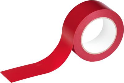 Markierungsband Durable Basic, für Innenbereich, selbstklebend, wieder ablösbar, B 50 mm, Weich-PVC, rot