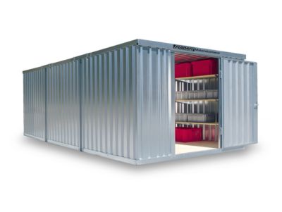 Materialcontainer Mod. 1360, verzinkt, zerlegt, ohne Boden