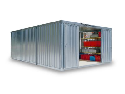 Materialcontainer Mod. 1460, verzinkt, zerlegt, ohne Boden