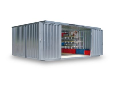 Materialcontainer Mod. 1540, verzinkt, zerlegt, ohne Boden