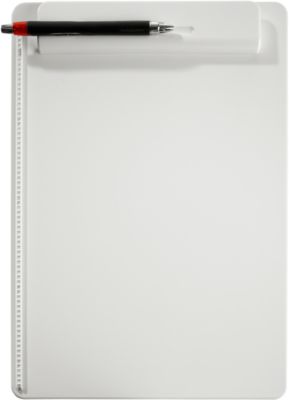 MAUL Klemmbrett, DIN A4, Kunststoff, mit Stifthalterung, weiß