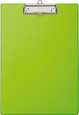 MAUL Klemmbrett mit Folienüberzug, DIN A4, mit Aufhängeöse, 319 x 229 x 13 mm, hellgrün