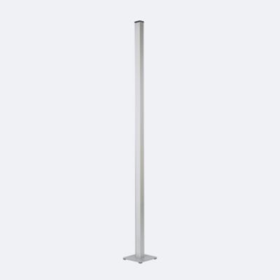 MAUL LED-Säulenleuchte MAULpino Eco, 10 W, 1222 lm, 2700 K, dimmbar, H 1430 mm, silber