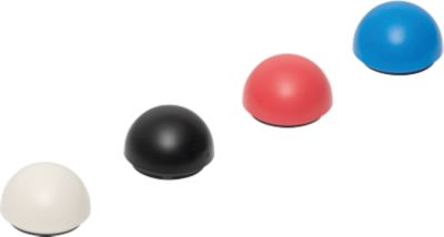 MAUL Magnet MAULpro Recycling, Halbkugel, Haftkraft bis 0,6 kg, Ø 30 x H 20 mm, 85 % Recycling-Kunststoff lackiert, farbsortiert, 10 Stück