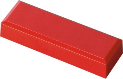 MAUL Rechteckmagnete, 53 x 18 x 10 mm, 20 Stück, rot